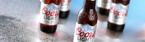 Coors Light Cut & stack label