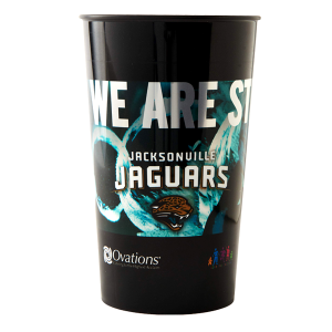 Jacksonville Jaguars large cup with IML label