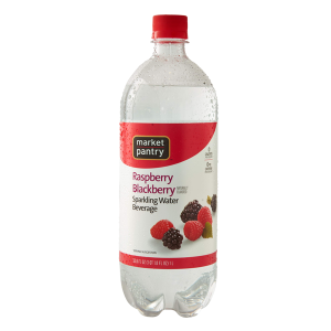 Market Pantry Raspberry blackberry sparkling spring water beverage