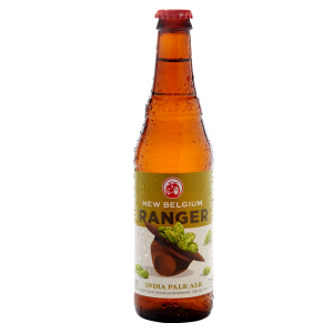 New Belgium Ranger India pale ale with cut and stack label