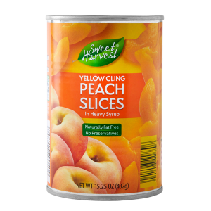 Sweet Harvest peach slices canned food