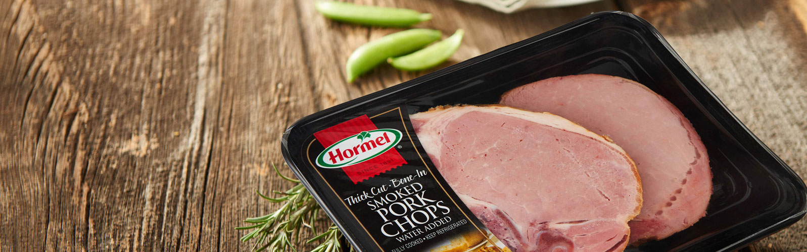 Hormel smoked pork chops pressure sensitive label by Inland