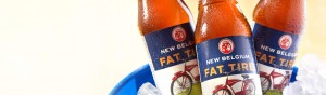 Sustainable packaging. Fat Tire New Belgium beer labels by Inland