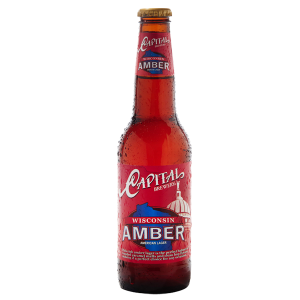 Capital Brewery Wisconsin Amber American Lager bottle and label