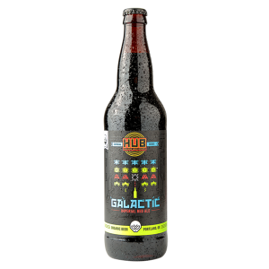 HUB (Hopworks Urban Brewery) Galactic Imperial Red Ale bottle and label