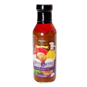 Food: Wegmans Organic Zesty Italian Vinaigrette bottle and label