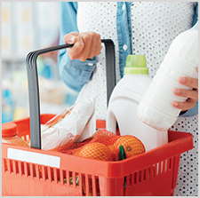 Grocery Basket with Product