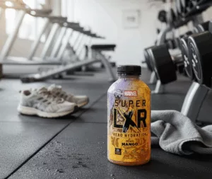 Arizona hero hydration drink in a gym setting