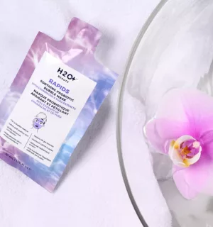 H20 Beauty soothing probiotics bubble mask flexible product packaging.