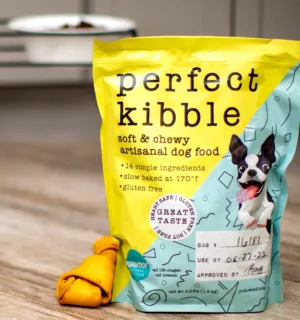 Perfect Kibble dog food flexible product packaging.